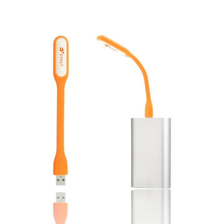 lanterna usb led luz laranja oranje