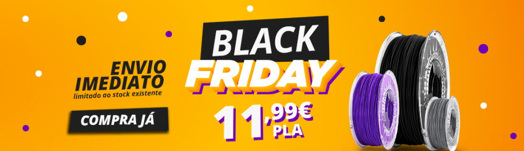 Promocao Black Friday filamentos 3d