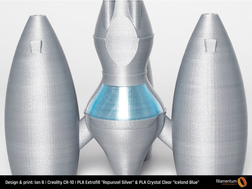 PLA Extrafill Rapunzel Silver - Fillamentum - Image 4