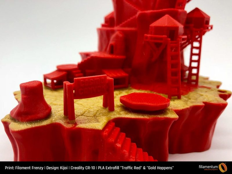 PLA Extrafill Traffic Red - Fillamentum - Image 5