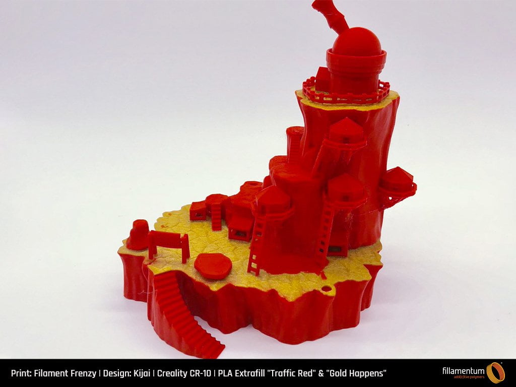 PLA Extrafill Traffic Red - Fillamentum - Image 4