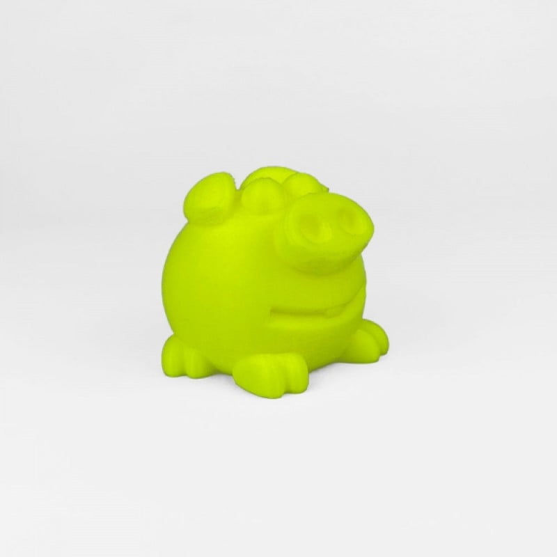 TPU 300g Flexible Filament Hardness 98A Neon Yellow - Azurefilm - Image 3