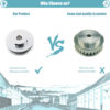 Polia para Correia 6mm GT2 36 Dentes 17mm 10mm Furo Alumínio (GT2 timing belt pulley) - AIMSOAR - Image 4