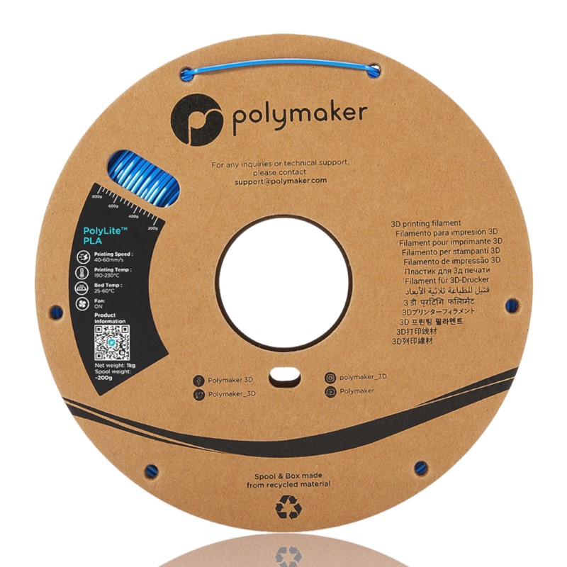PLA PolyLite™ Silk 1kg Blue - Polymaker - Image 7