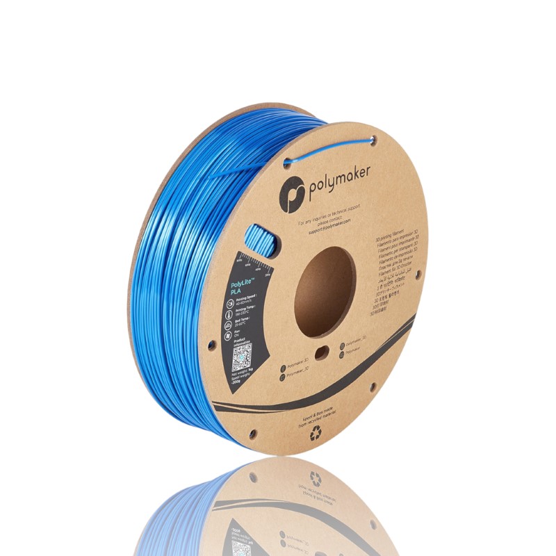 PLA PolyLite™ Silk 1kg Blue - Polymaker - Image 3