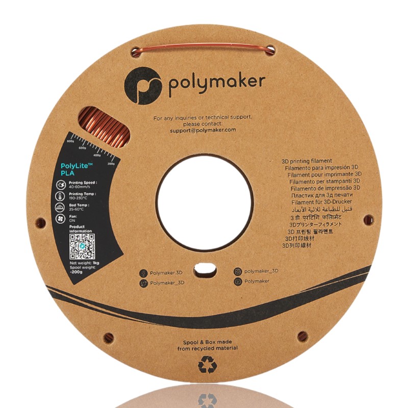 PLA PolyLite™ Silk 1kg Bronze - Polymaker - Image 7