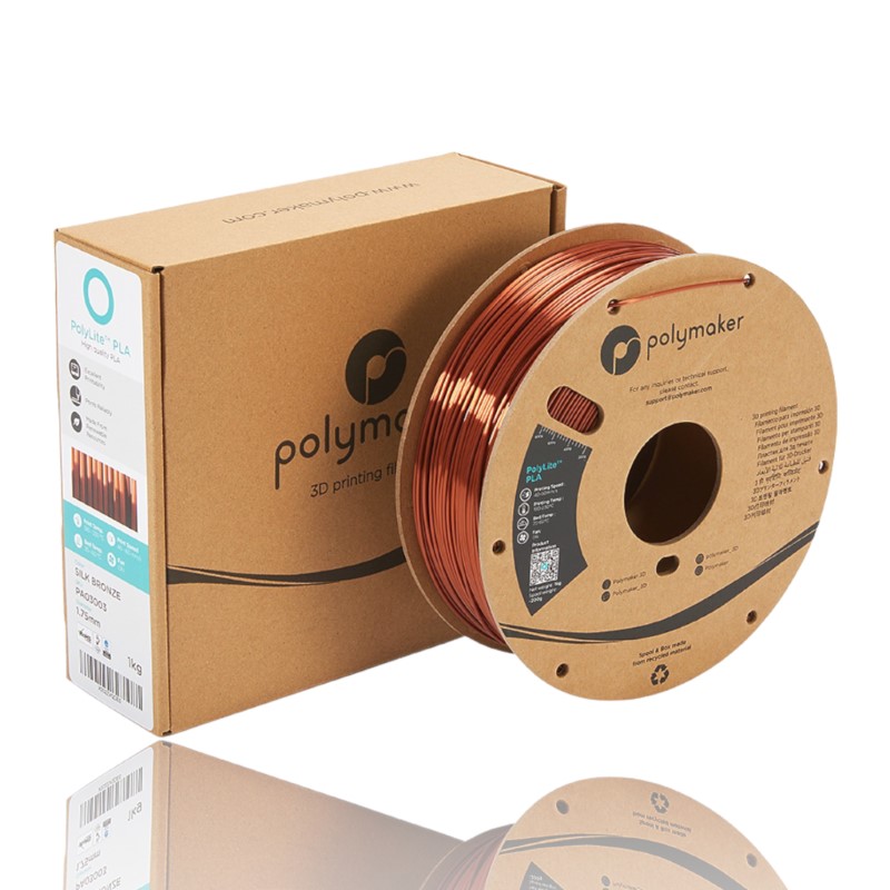 PLA PolyLite™ Silk 1kg Bronze - Polymaker - Image 5