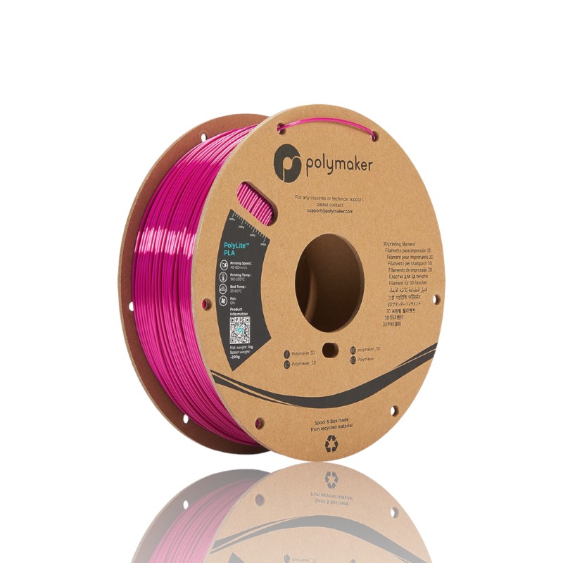 PLA PolyLite™ Silk 1kg Magenta - Polymaker