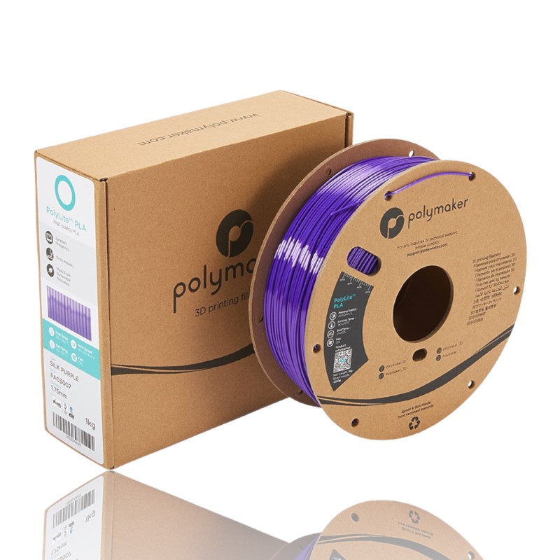 PLA PolyLite™ Silk 1kg Purple - Polymaker - Image 3