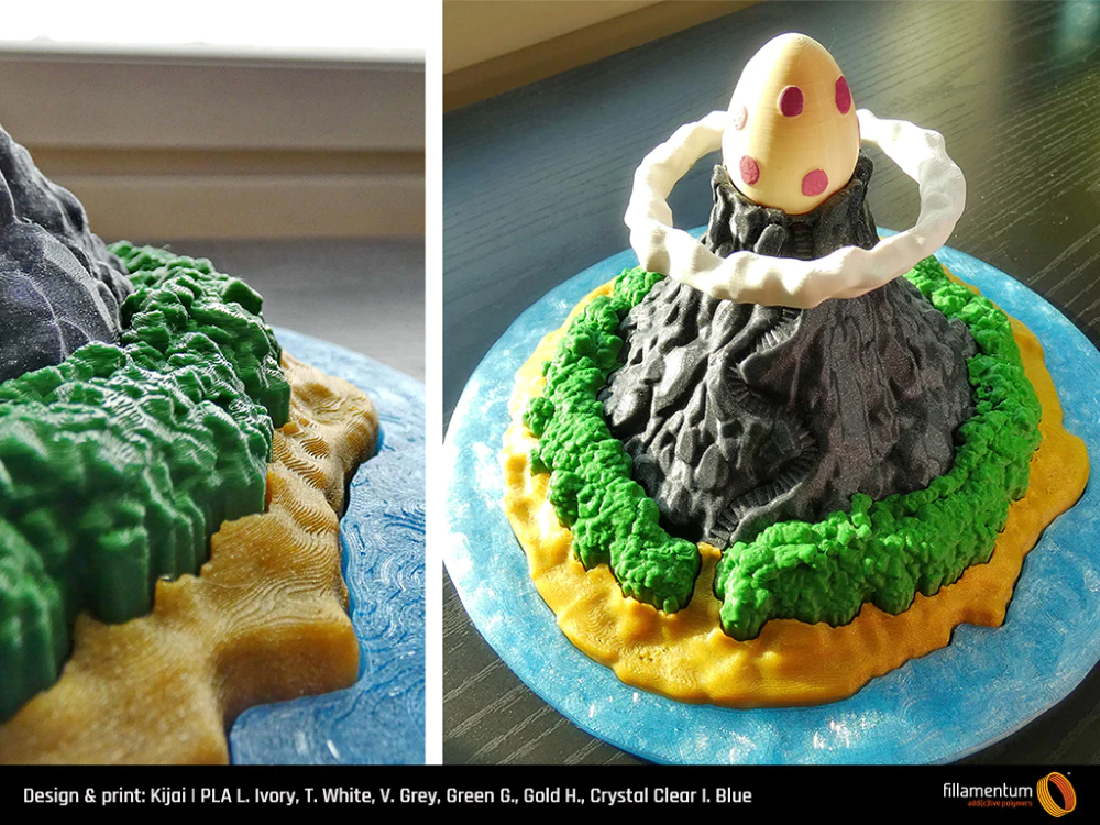 PLA_L_Ivory_T_white_V_Grey_Green_G_Gold_H_I_Blue_Kijai_Koholint_Island-Portugal-Espana-Evolt-Impressao-3D