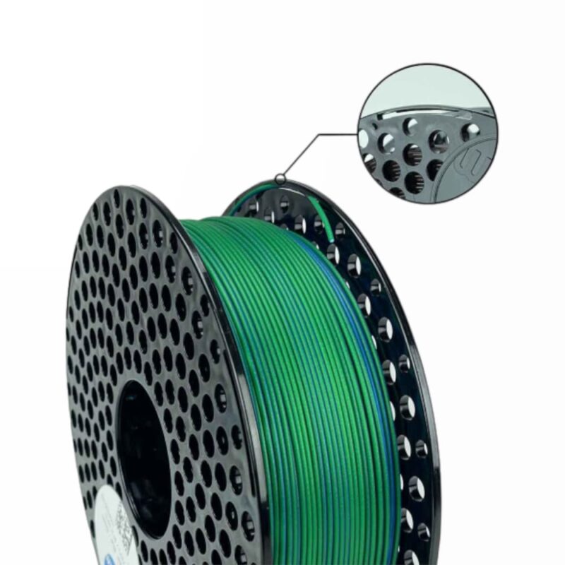 azurefilm pla dual pearl blue gren evolt portugal espana filamento impressao 3d