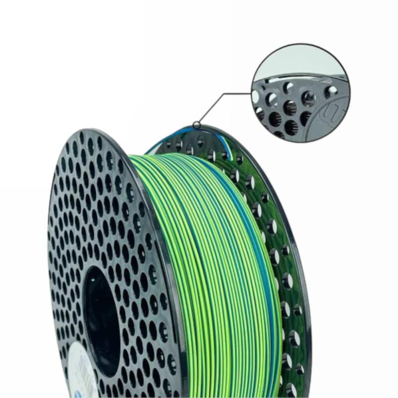 azurefilm pla dual blue green evolt portugal espana filamento impressao 3d