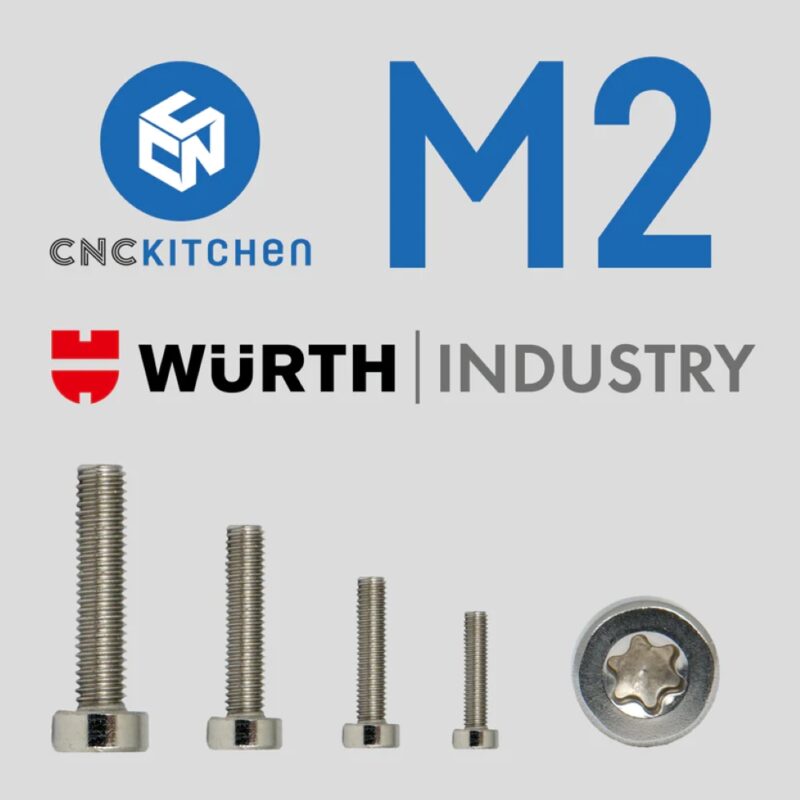 m2 screw tx6 cnc kitchen 2 evolt portugal espana filamento impressao 3d