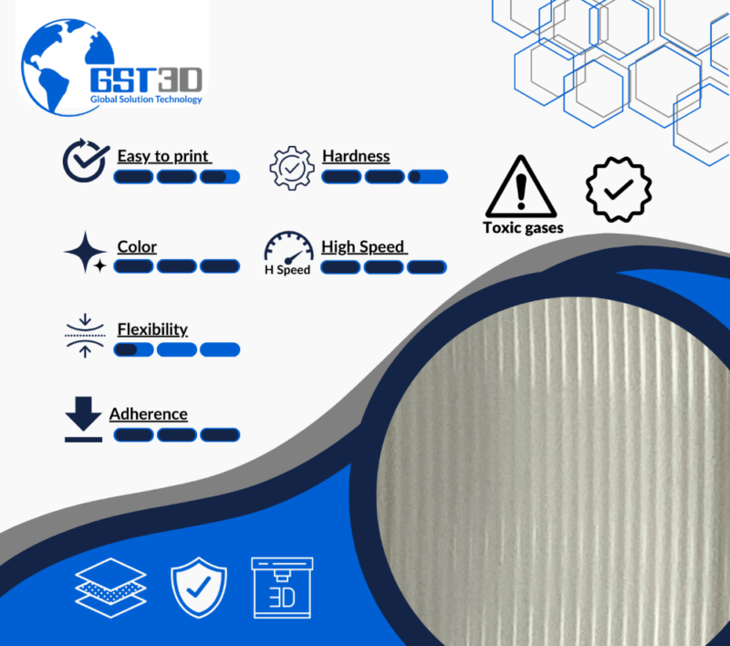 PETG gst3d evolt portugal espana filamento impressao 3d white