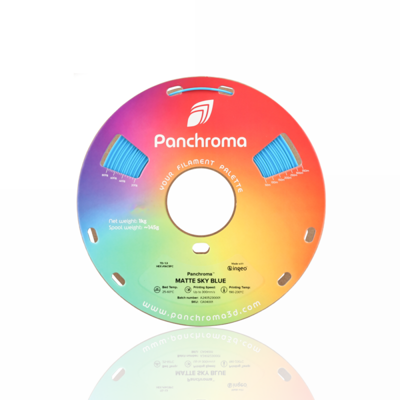Panchroma™ PLA Matte 1kg Sky Blue - Polymaker - Image 4