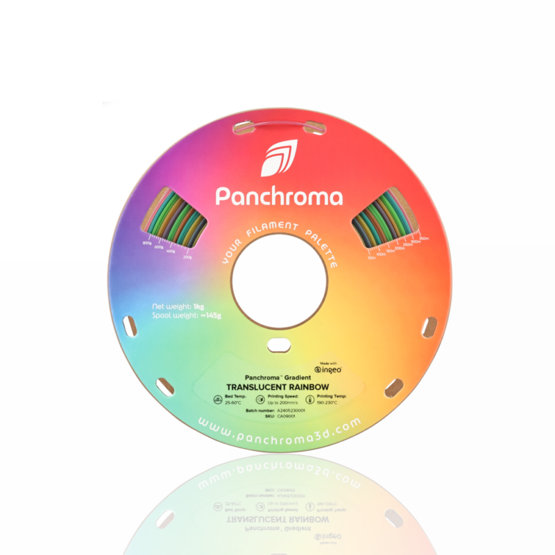 Panchroma™ PLA Gradient Translucent 1kg Rainbow - Polymaker - Image 7