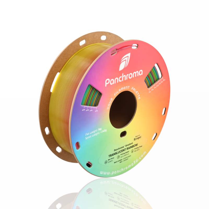 Panchroma™ PLA Gradient Translucent 1kg Rainbow - Polymaker - Image 6