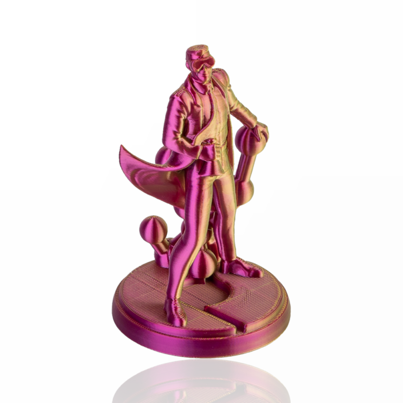 Panchroma™ PLA Dual Silk 1kg Aubergine (Lime-Magenta) - Polymaker - Image 4
