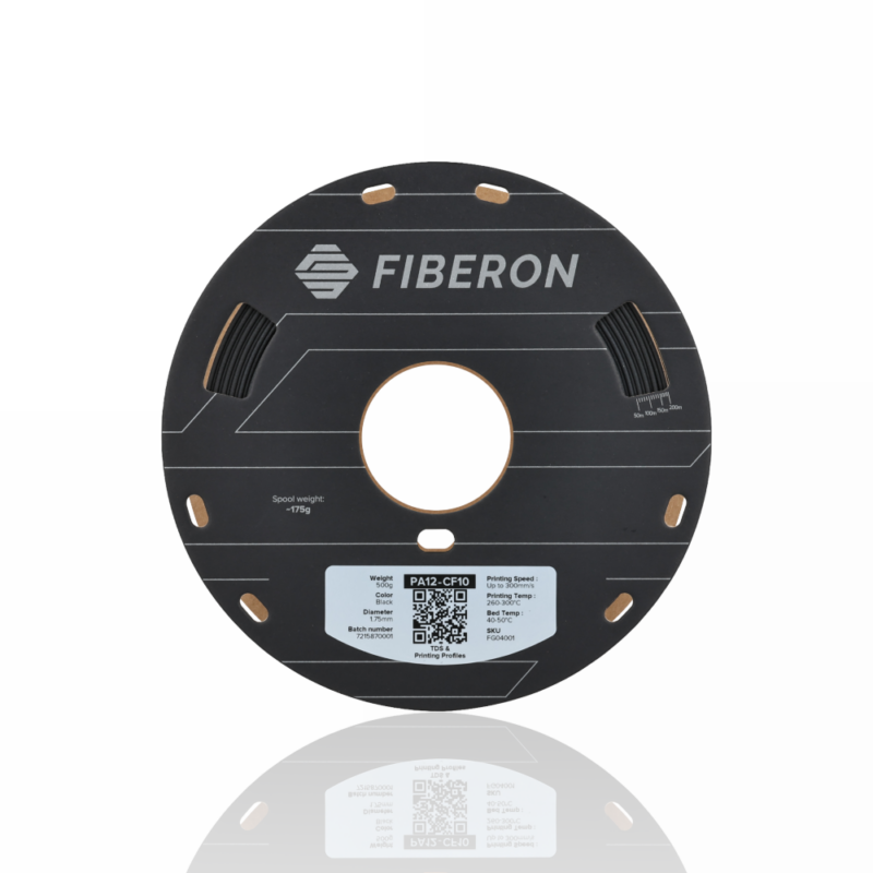 Fiberon™ PA12-CF10 1.75 500g - Black - Polymaker - Image 4