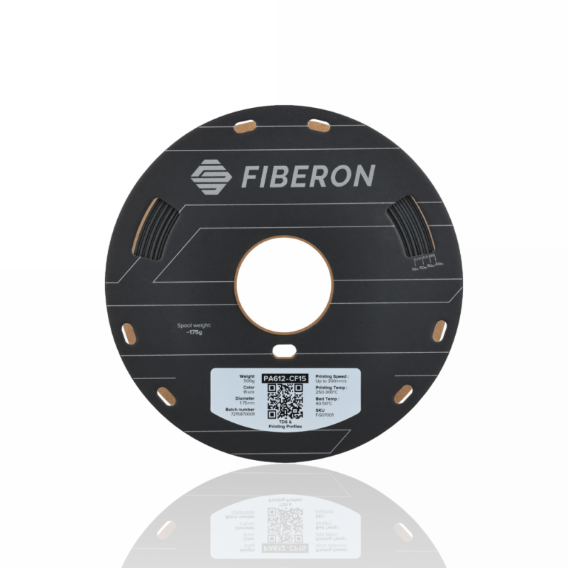 Fiberon™ PA612-CF15 1.75 500g - Black - Polymaker - Image 3