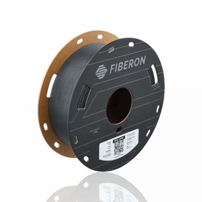 Fiberon™ PPS-CF10 1.75 500g - Black - Polymaker - Image 2