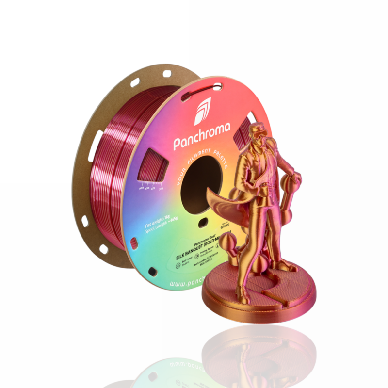 Panchroma™ PLA Dual Silk 1kg Banquet (Gold-Magenta) - Polymaker - Image 3