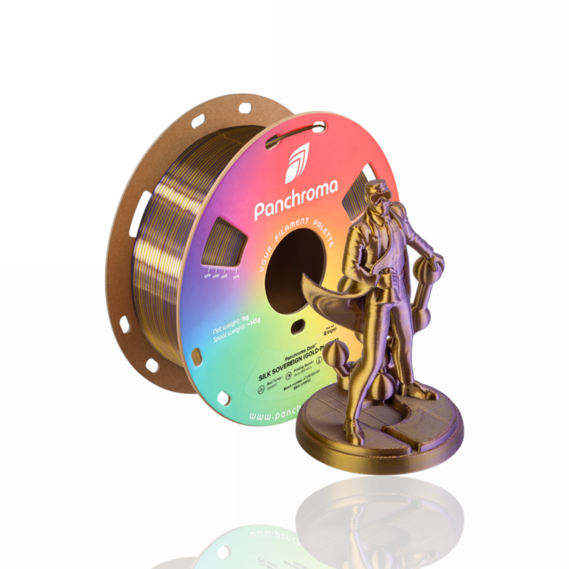 Panchroma™ PLA Dual Silk 1kg Sovereign (Gold-Purple) - Polymaker - Image 3