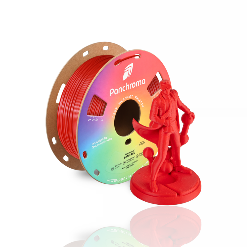 Panchroma™ PLA Satin 1kg Red - Polymaker - Image 2
