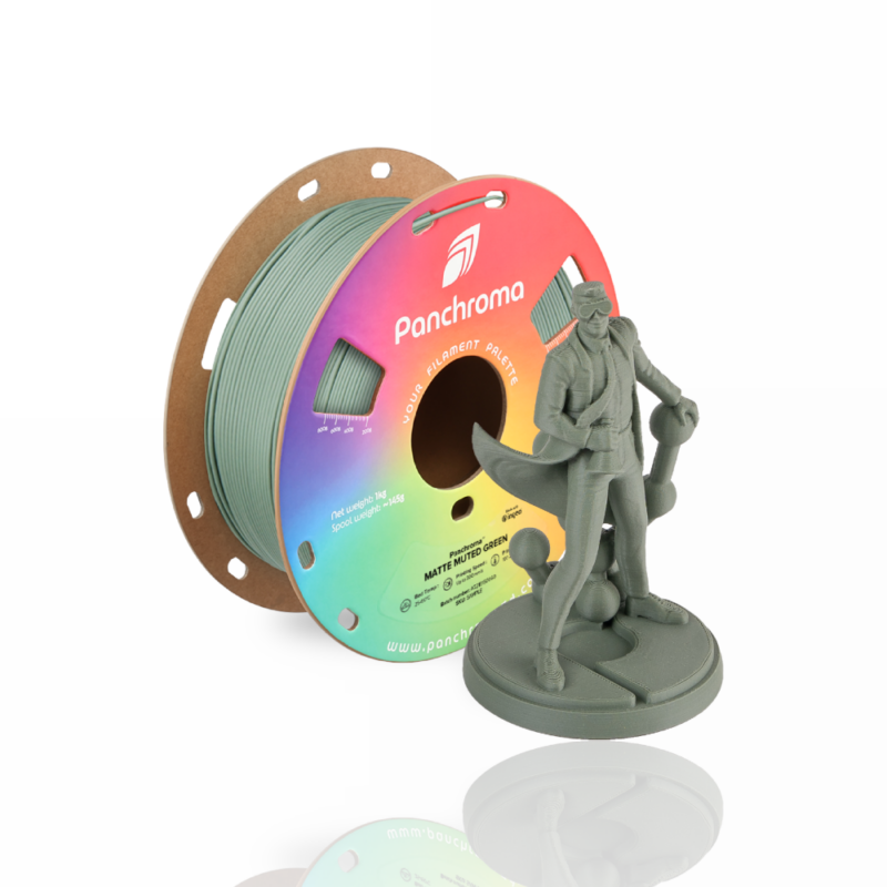 Panchroma™ PLA Matte Muted 1Kg Green - Polymaker - Image 3