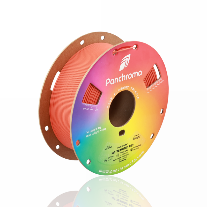 Panchroma™ PLA Matte Muted 1Kg Red - Polymaker - Image 4
