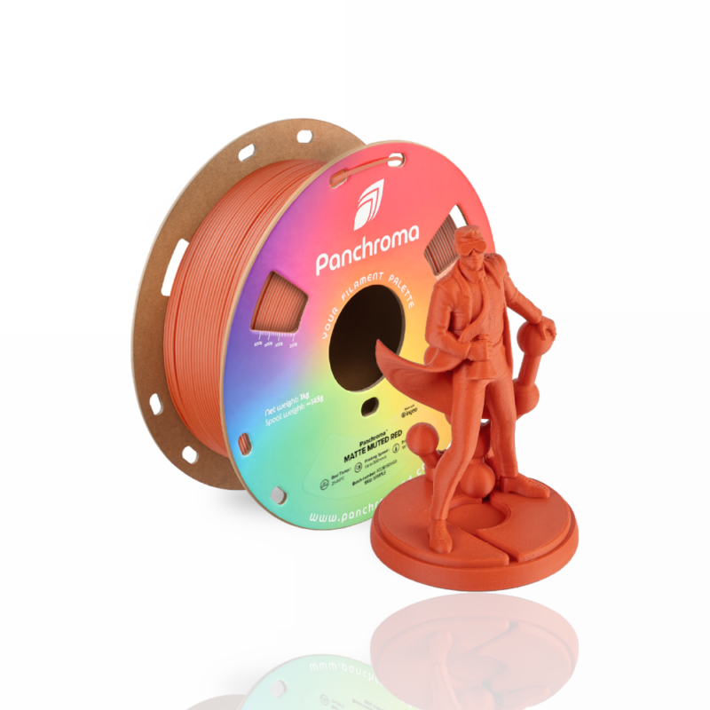 Panchroma™ PLA Matte Muted 1Kg Red - Polymaker - Image 5