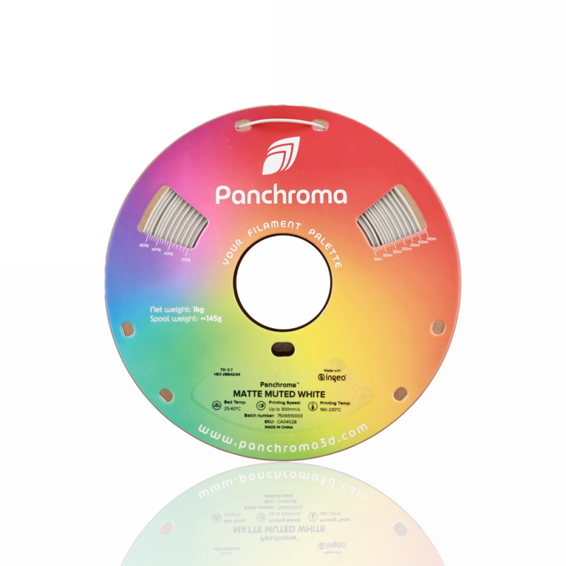 Panchroma™ PLA Matte Muted 1Kg White - Polymaker - Image 2