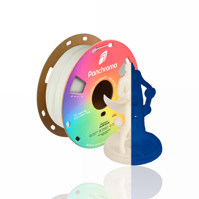 Panchroma™ PLA Glow 1Kg Blue - Polymaker - Image 4
