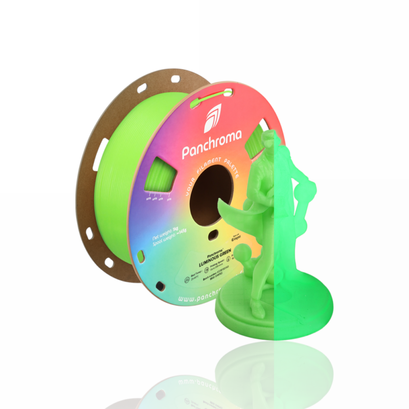 Panchroma™ PLA Luminous 1kg Green - Polymaker - Image 2